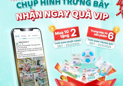 CHỤP HÌNH TRƯNG BÀY MIDKID - RINH NGAY QUÀ HOT CHO CÁC SHOP MẸ VÀ BÉ