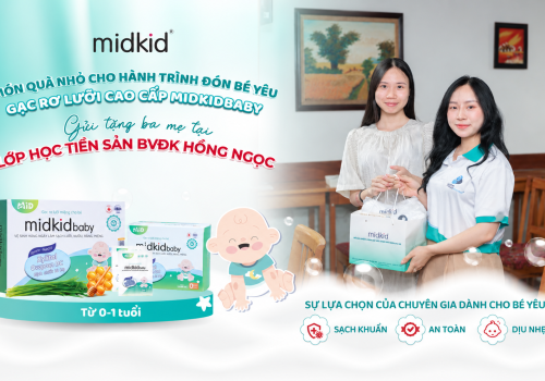 MIDKID TIẾP TỤC ĐỒNG HÀNH CÙNG LỚP HỌC TIỀN SẢN HỒNG NGỌC THÁNG 9