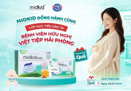 MIDKID Đồng Hành Lớp Học Tiền Sản Tại Bệnh Viện Hữu Nghị Việt Tiệp Hải Phòng – Cùng Ba Mẹ Chuẩn Bị Hành Trang Chào Đón Bé Yêu