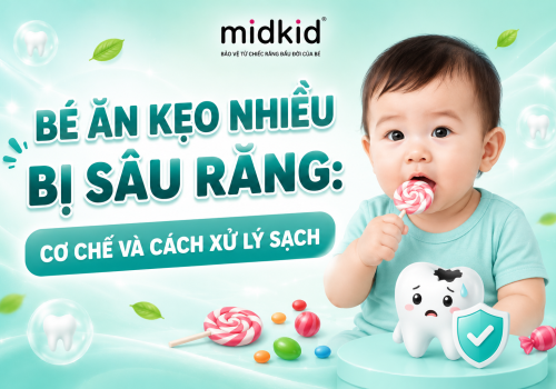 Bé ăn kẹo nhiều bị sâu răng: Cơ chế và cách xử lý sạch