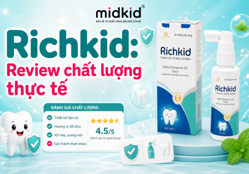 Xịt chống sâu răng Richkid: Review chất lượng thực tế