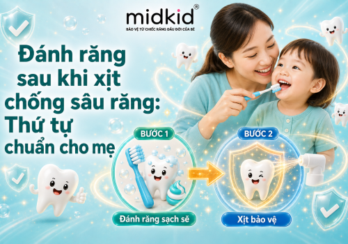 Đánh răng sau khi xịt chống sâu răng: Thứ tự chuẩn cho mẹ