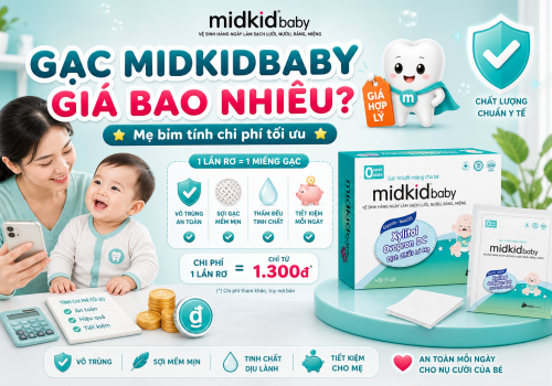 Gạc Midkidbaby giá bao nhiêu? Mẹ bỉm đã biết cách tính?