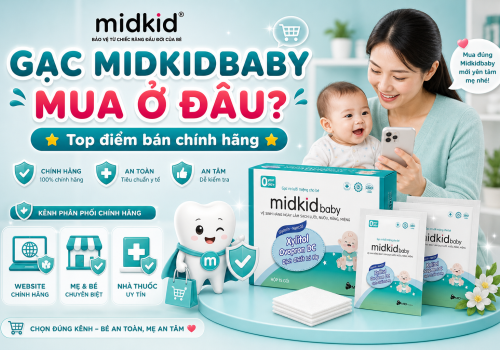 Gạc Midkidbaby mua ở đâu chính hãng? Top điểm bán