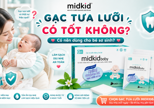 Gạc tưa lưỡi có tốt không? Giải pháp cho miệng bé sạch