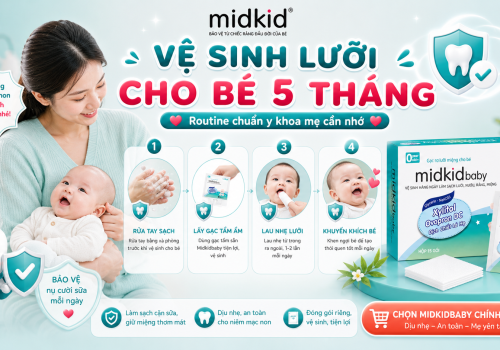 Vệ Sinh Lưỡi Cho Bé 5 Tháng Đúng Cách, Ngừa Tưa Lưỡi