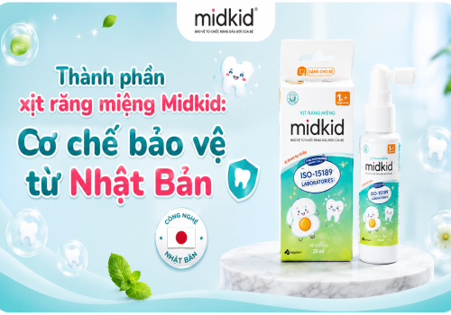 Thành phần xịt răng miệng Midkid: Cơ chế bảo vệ từ Nhật Bản