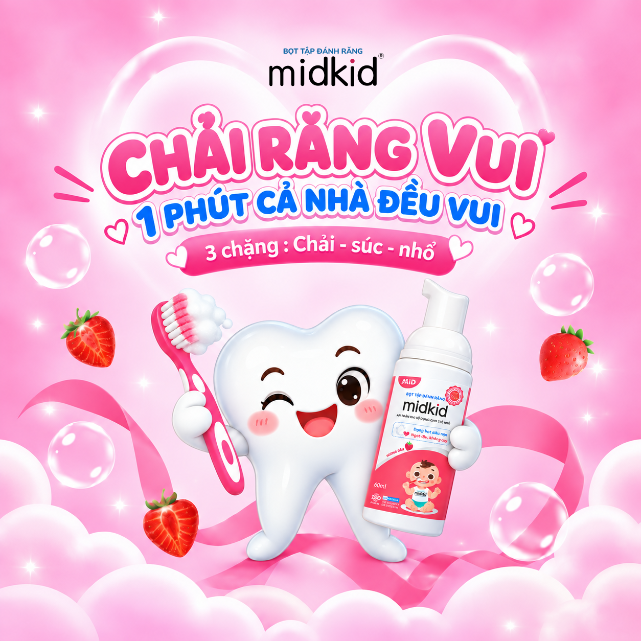 nh đại diện chải răng vui